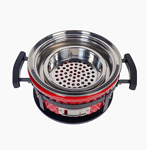 Настольный керамический гриль Diamond Egg Tabletop Grill Цвет: красный для сада