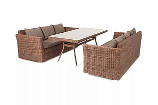 Обеденная группа 4SIS Мокко Дабл, цвет коричневый, садовая мебель
