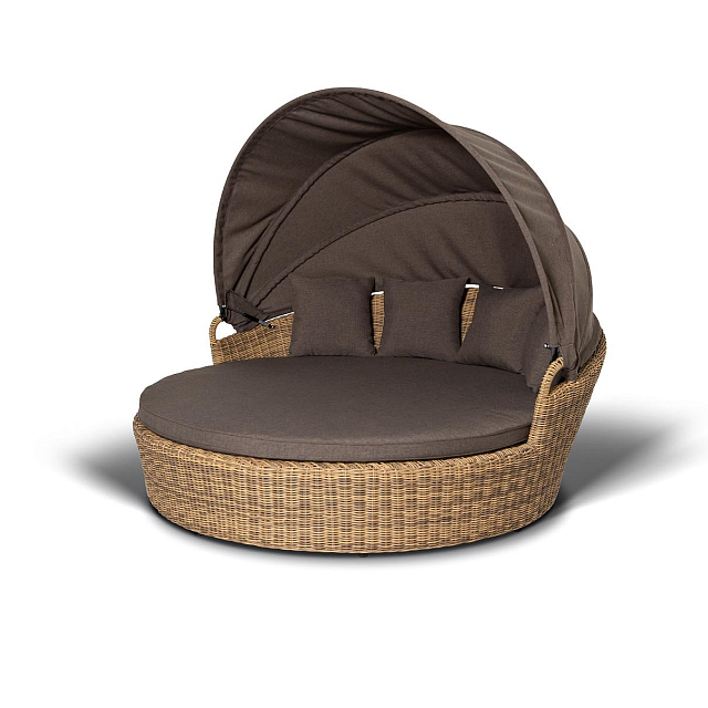 Круглый шезлонг 4SIS Стильяно Цвет: соломенный 