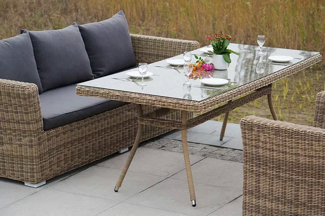 Обеденная группа 4SIS Моккачино, цвет соломенный 