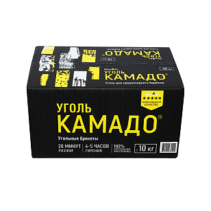 Уголь "Камадо" в брикетах 10 кг для сада
