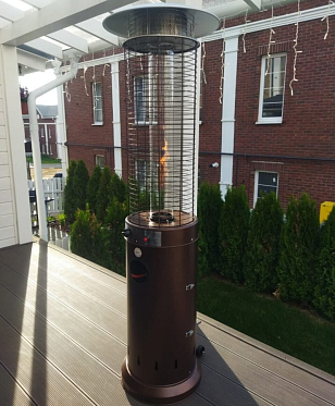 Уличный газовый обогреватель WWT 13D Pro Brown mini, уличное оборудование