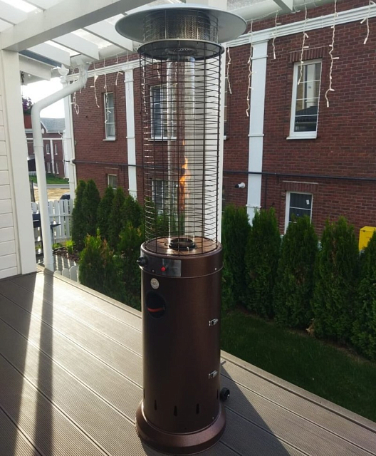 Уличный газовый обогреватель WWT 13D Pro Brown mini 