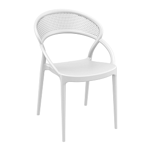 Кресло Siesta Contract Sunset Цвет: белый для дачи Кресло Siesta Contract Sunset Цвет: белый, садовая мебель