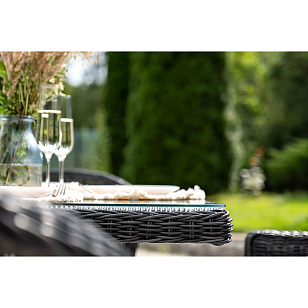 Обеденная группа 4SIS Сицилия, цвет графит, садовая мебель