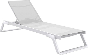 Шезлонг-лежак Siesta Contract Tropic Цвет: белый, садовая мебель