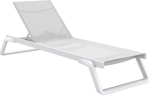 Шезлонг-лежак Siesta Contract Tropic Цвет: белый 