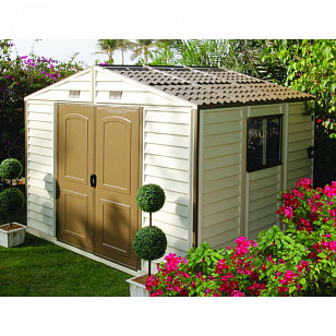 Пластиковый сарай Duramax Woodside для сада и загородного дома Пластиковый сарай Duramax Woodside, уличное оборудование