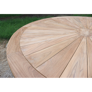 Стол из тика обеденный Lite Cadeo 120, садовая мебель