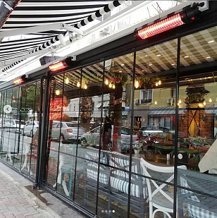 Уличный электрический обогреватель WWT Elcon RCH-2000/4, уличное оборудование