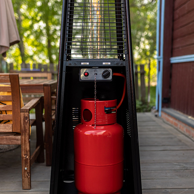 Уличный газовый обогреватель La Hacienda P1 All black 