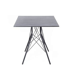 Интерьерный стол 4SIS Конте квадратный 63 Цвет: серый гранит
