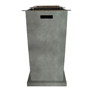 Уличный газовый стол камин Clifton Standing Table Grey (без столешницы) для сада и загородного дома Уличный газовый стол камин Clifton Standing Table Grey (без столешницы), уличное оборудование