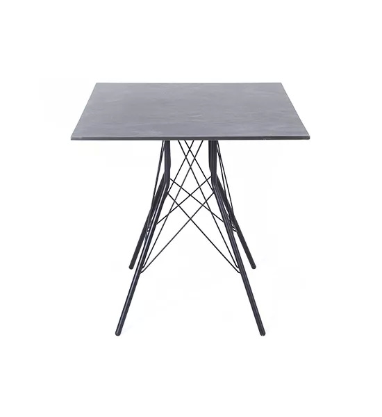 Интерьерный стол 4SIS Конте квадратный 63 Цвет: серый гранит 