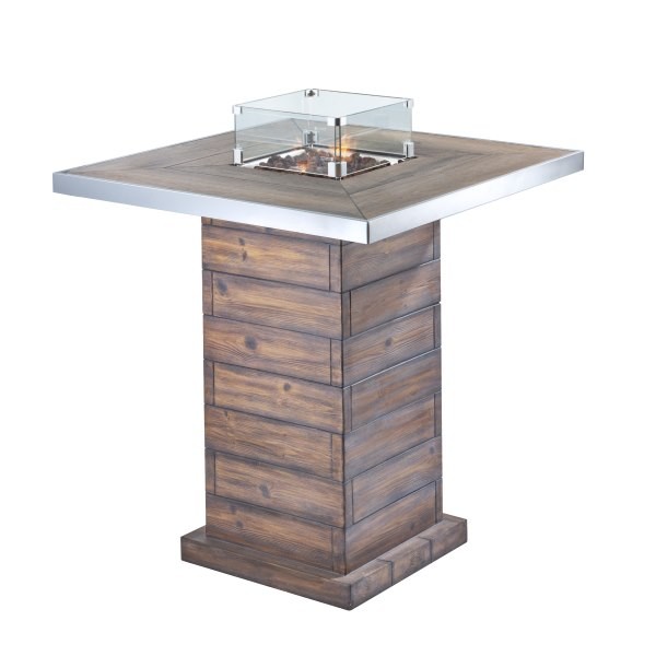 Уличный газовый стол камин Clifton Standing Table Lime (без столешницы) 