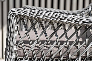 Кресло 4SIS Латте, цвет графит, садовая мебель