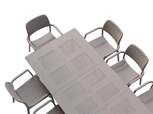 Стол раздвижной Nardi Libeccio Цвет: тортора, садовая мебель