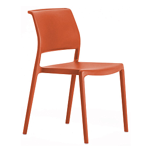 Стул Pedrali Ara Цвет: оранжевый для дачи Стул Pedrali Ara Цвет: оранжевый, садовая мебель