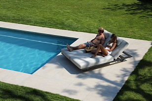 Комплект лежаков Brafritid Gotland антрацит/серый, алюминий, садовая мебель