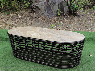 Журнальный столик 4SIS Валенсия, цвет бронзовый, садовая мебель