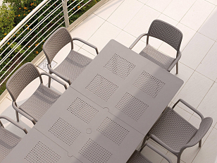 Стол раздвижной Nardi Libeccio Цвет: тортора, садовая мебель