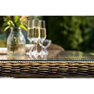 Обеденная группа 4SIS Амароне на 6 персоны, цвет соломенный, садовая мебель