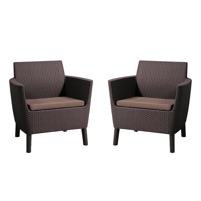 Кресло Keter Salemo Duo коричневый 