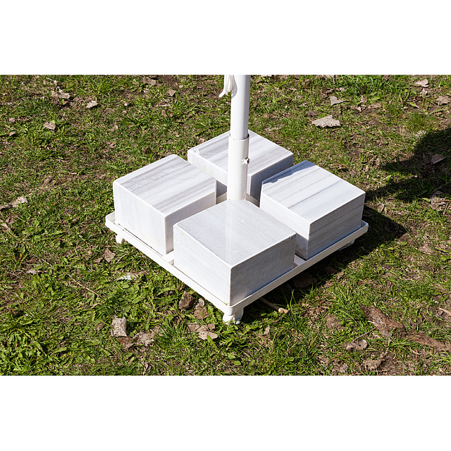 Зонт Lite Mistral 300 квадратный с воланом Цвет: белый 