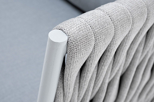 Кресло 4SIS Монако Цвет: светло-серый (RAL7035) муар, светло-серый для дачи Кресло 4SIS Монако Цвет: светло-серый (RAL7035) муар, светло-серый, садовая мебель