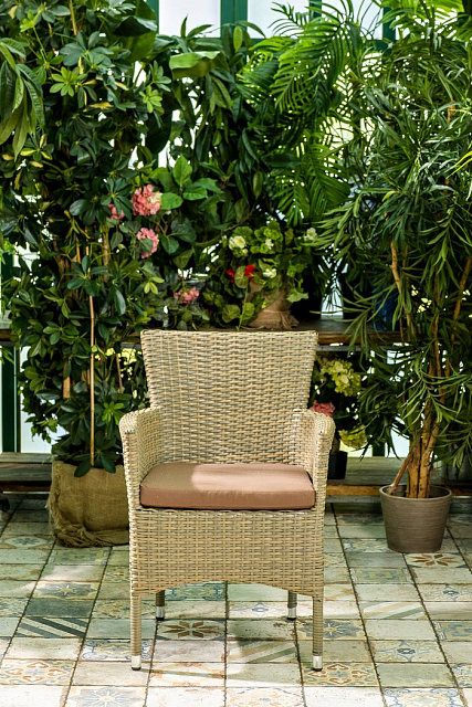 Кресло плетеное Joygarden Aroma светло-коричневый 