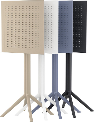 Стол барный Siesta Contract Sky 60 Цвет: черный, садовая мебель