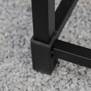 Дровница металлическая с чехлом, уличное оборудование