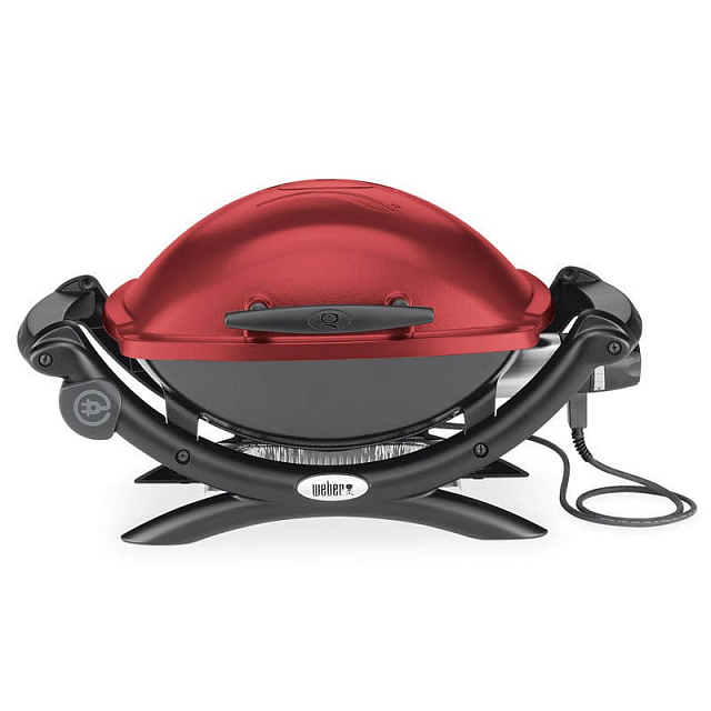 Гриль электрический Weber Q 1400, бордовый