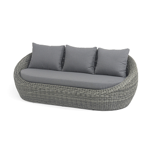 Диван трехместный 4SIS Барселона, цвет графит, садовая мебель