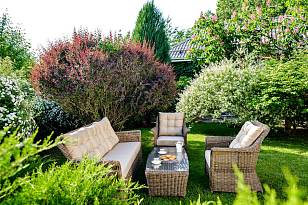 Лаунж зона Joygarden Opal с кофейным столом, садовая мебель