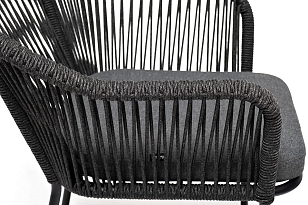 Обеденная группа 4SIS Лион на 4 персоны Цвет: темно-серый, серый гранит, садовая мебель