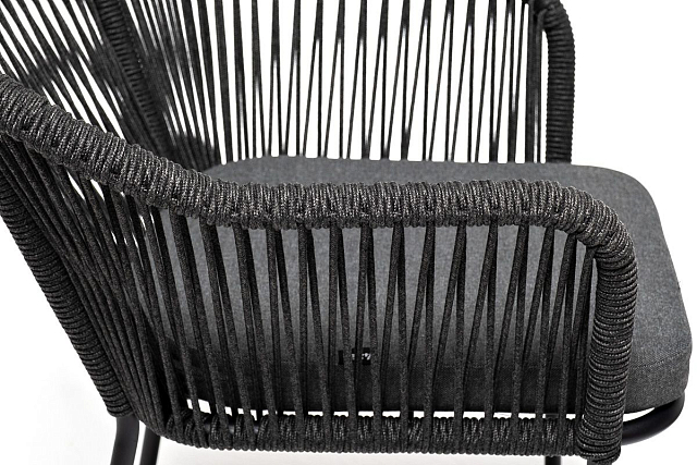 Обеденная группа 4SIS Лион на 4 персоны Цвет: темно-серый, серый гранит 