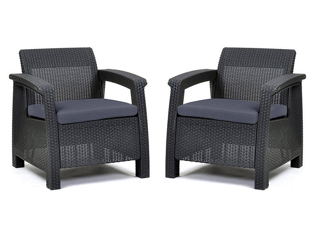 Комплект Keter Corfu Duo графит 