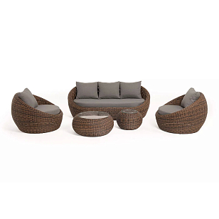 Лаун-зона 4SIS Барселона, цвет коричневый, садовая мебель