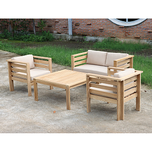 Комплект мебели из тика Lite Roncade, садовая мебель