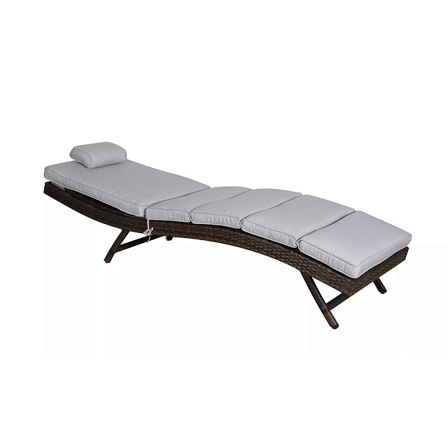 Садовый лежак 4SIS Лиссабон, цвет коричневый 