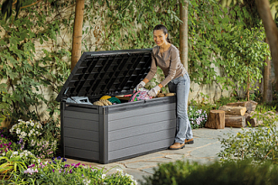 Сундук Keter Cortina box 570 л антрацит для дачи Сундук Keter Cortina box 570 л антрацит, садовая мебель