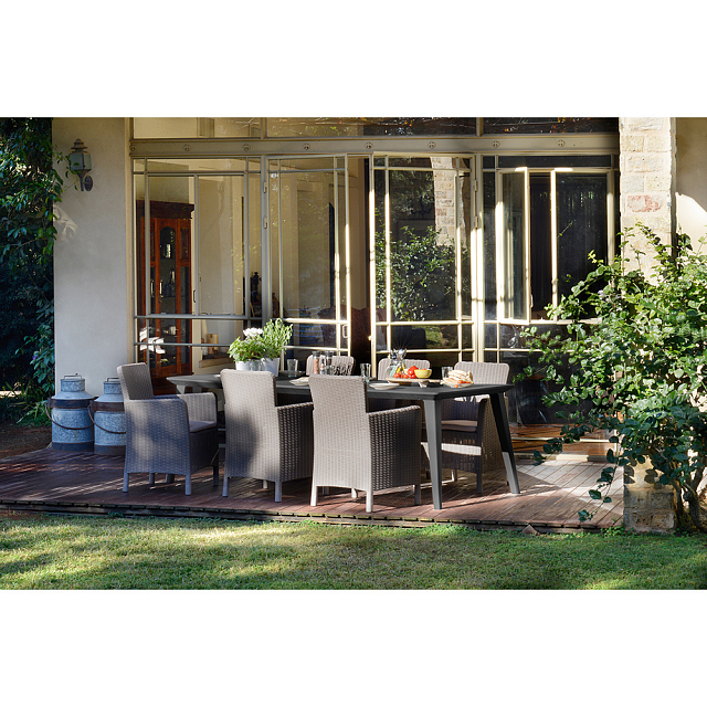 Стол Keter Lima 160 графит 