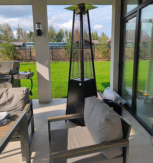 Уличный газовый обогреватель WWT 13I Total Black, уличное оборудование