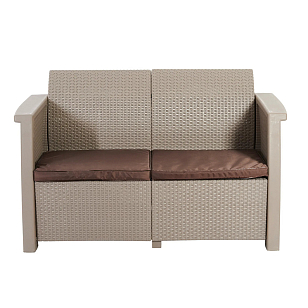 Диван Keter Toledo Love Seat капучино, садовая мебель