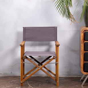 Стул из акации Joygarden Director темно-серый, садовая мебель