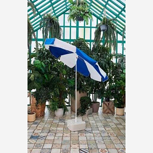 Зонт Lite Breeze 400 квадратный Цвет: сине-белый для дачи Зонт Lite Breeze 400 квадратный Цвет: сине-белый, садовая мебель