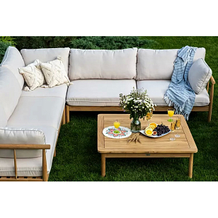 Лаунж зона из тика Joygarden Bungalow для дачи Лаунж зона из тика Joygarden Bungalow, садовая мебель