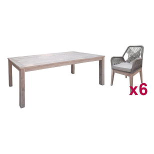 Комплект деревянной мебели Tagliamento Kia Belle для дачи Комплект деревянной мебели Tagliamento Kia Belle, садовая мебель