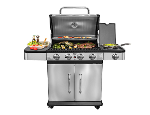 гриль газовый bellagio villa 400 silver